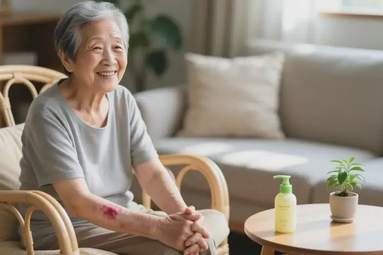 高龄老人脸上偶尔长湿疹能不能根治(图1)