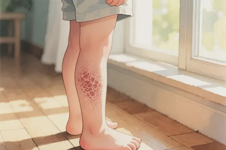 儿童大腿偶尔长湿疹能靠自己自愈吗(图1)