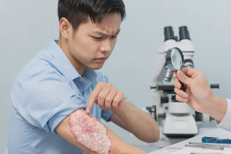 男生手臂偶尔长湿疹可不可以根治(图4)
