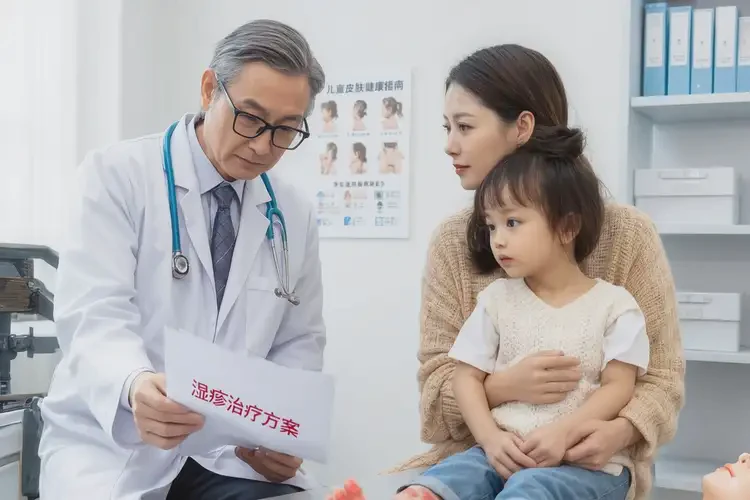 儿童小腿上容易起湿疹可不可以根治(图1)