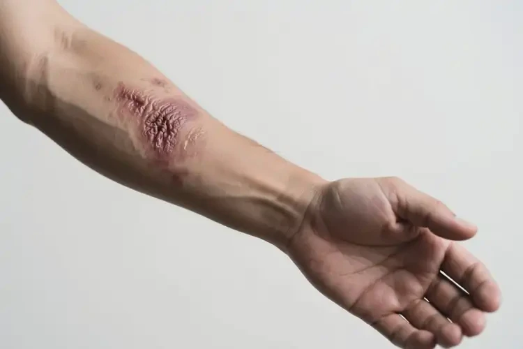 男性手臂出湿疹不管它会自己痊愈吗(图2)