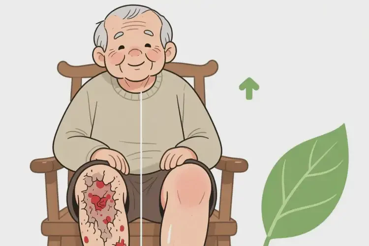 高龄老人大腿上经常起湿疹能不能根治(图1)