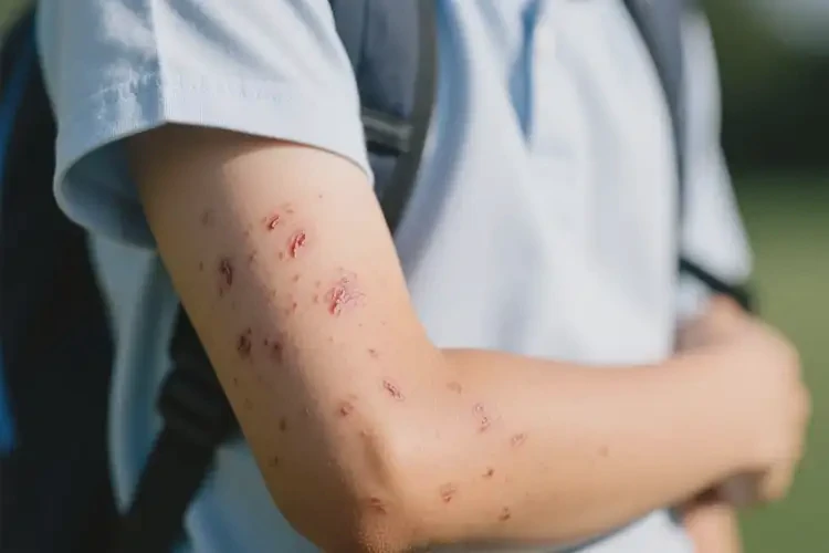 中学生手臂出湿疹能不能彻底自愈(图1)