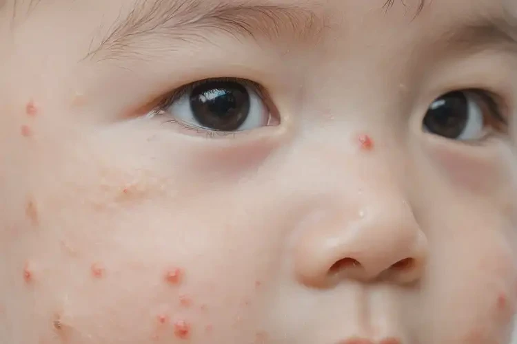 婴幼儿面部偶尔长湿疹不管它会自己好吗(图4)