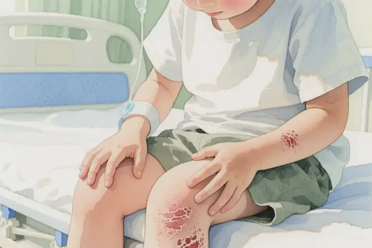 小孩四肢出现湿疹不管它会自己自愈吗(图2)