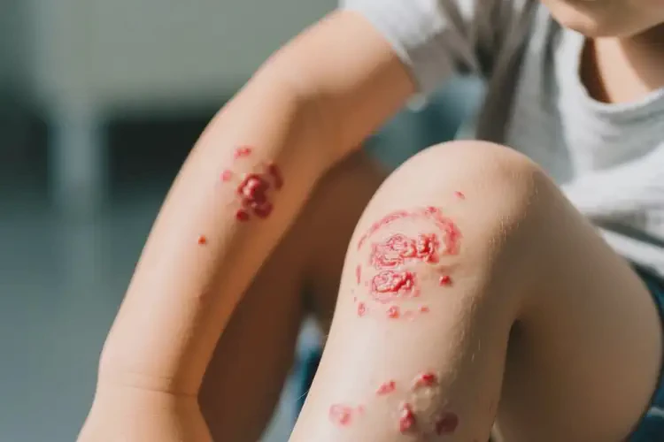 小孩四肢出现湿疹不管它会自己自愈吗(图4)