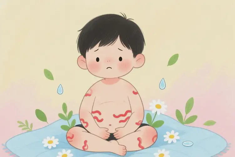 小学生肚子经常起湿疹可不可以彻底自愈(图4)