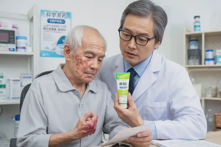 高龄老人面部出现湿疹能不能根治(图2)
