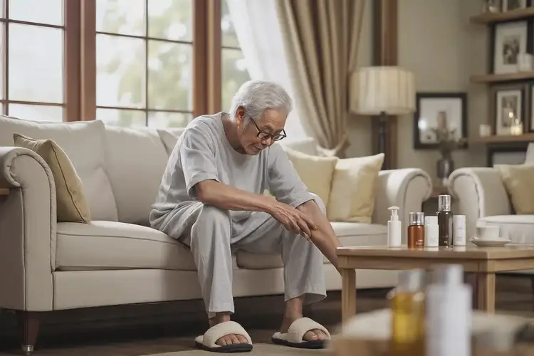 老人小腿出湿疹不管它会自己自愈吗(图2)