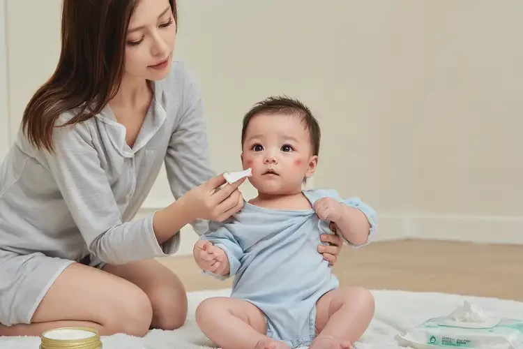 婴幼儿脖子上容易长湿疹不管它会自己好吗(图3)