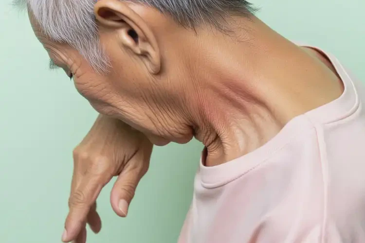 高龄老人脖子上容易长湿疹能不能根治(图1)