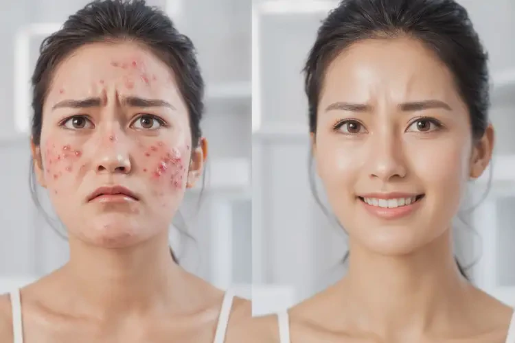 女人面部经常长湿疹不管它会自己好吗(图1)