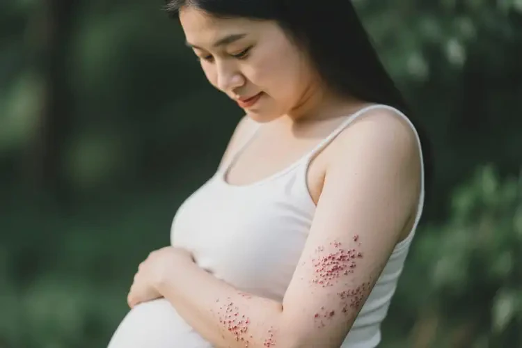 孕妇手臂上长湿疹可不可以彻底自愈(图2)