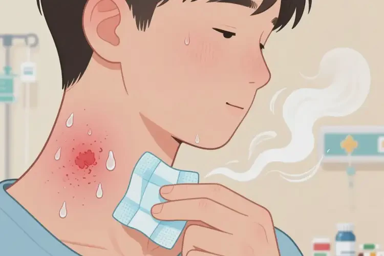 男生脖子起湿疹能够彻底治愈吗(图1)