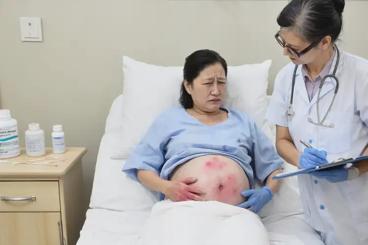 产妇肚子上长湿疹可不可以根治(图4)