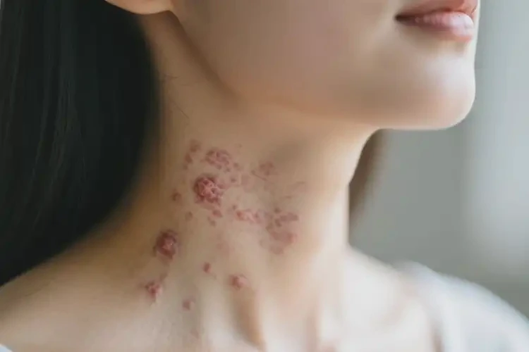 女人脖子上容易起湿疹可不可以根治(图1)