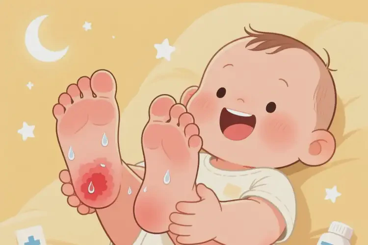 婴儿脚上经常长湿疹可以治好吗(图1)