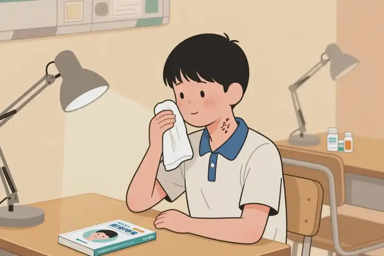 中学生脖子长湿疹可不可以根治(图1)