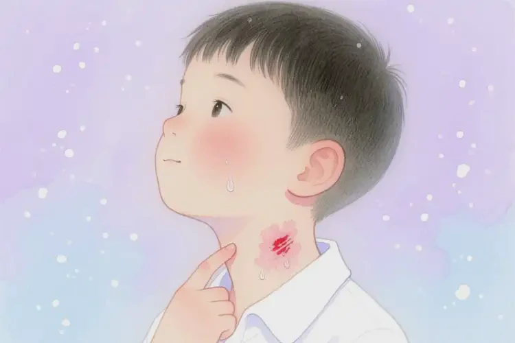 小学生脖子上出湿疹可不可以根治(图1)