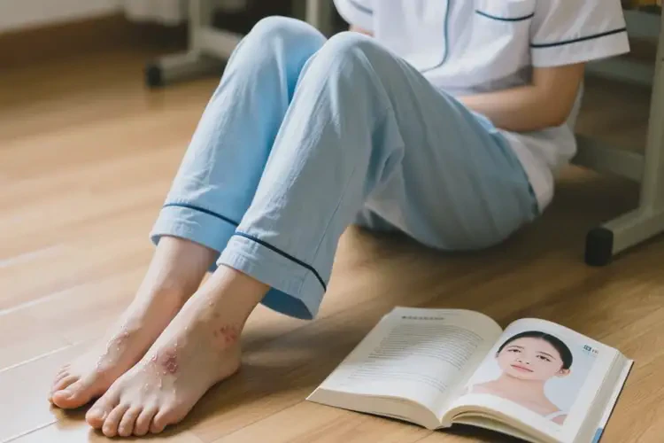 大学生脚上有湿疹可不可以根治(图1)
