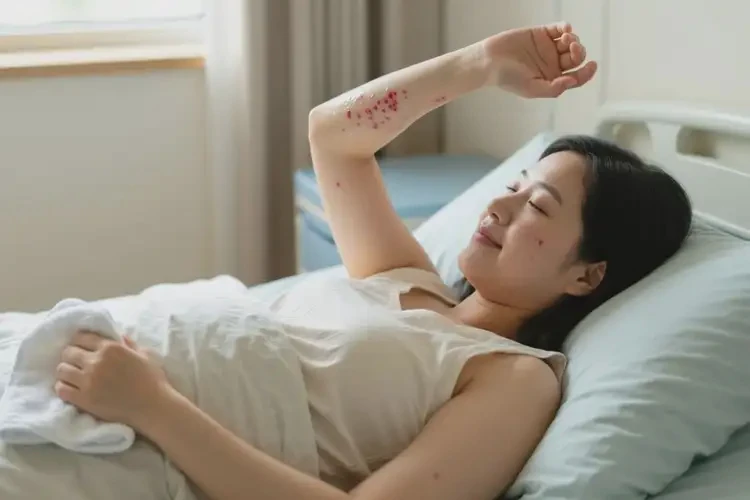 产妇手臂上有湿疹可不可以根治(图2)