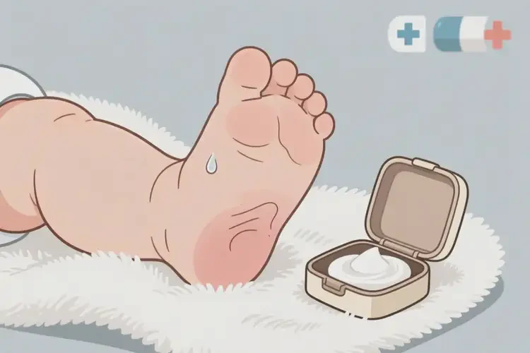 婴儿脚上容易起湿疹可以治好吗(图1)
