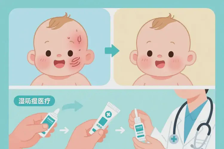 婴幼儿全身偶尔起湿疹可以治好吗(图1)