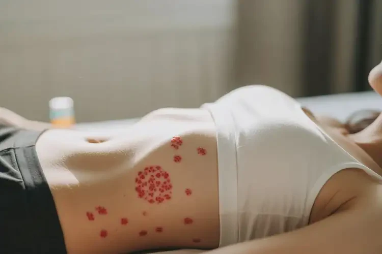 女人肚子长湿疹可不可以根治(图1)