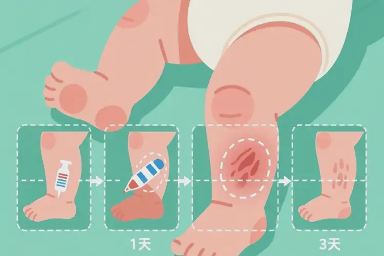 婴儿小腿上容易长湿疹可以治好吗(图1)