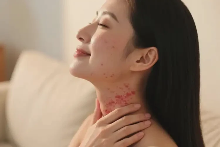 女性脖子上有湿疹可不可以根治(图1)