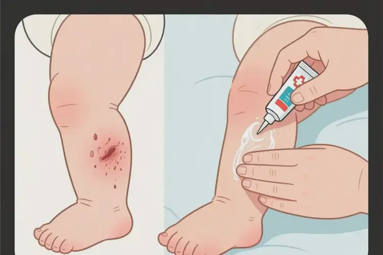 婴儿小腿有湿疹可以治好吗(图4)