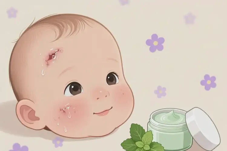 婴幼儿脸上偶尔长湿疹可以治好吗(图1)