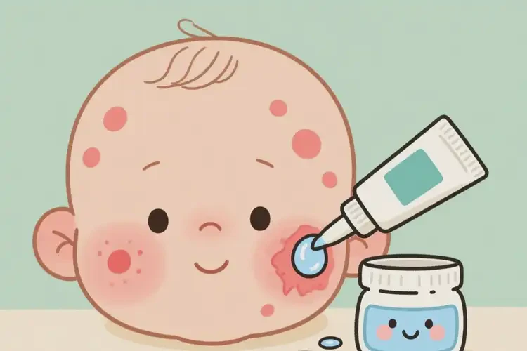 婴儿面部容易长湿疹可以治好吗(图3)