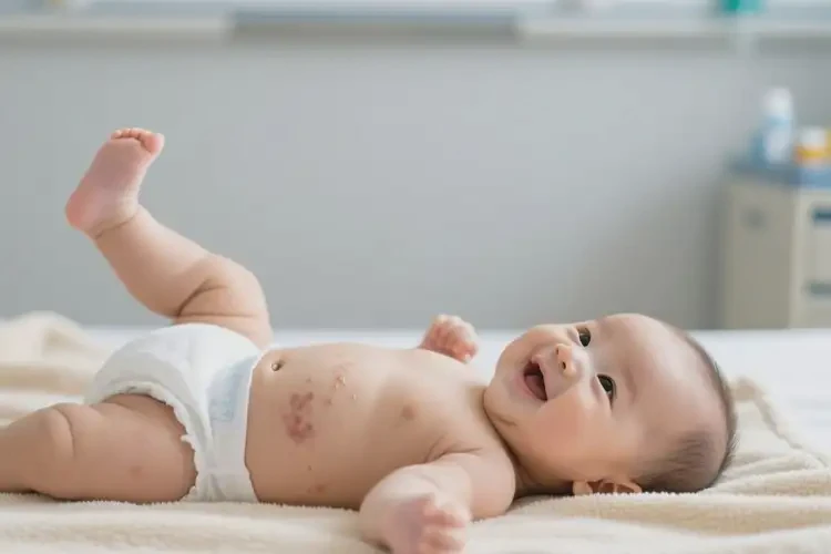 婴儿肚子上长湿疹可以治好吗(图2)