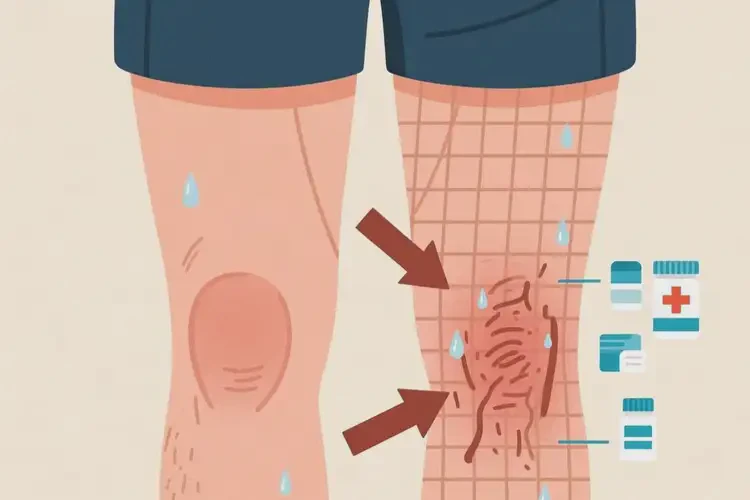 男性大腿容易起湿疹可以治好吗(图1)