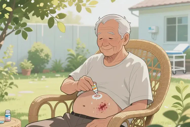 老年人肚子上起湿疹可以治好吗(图1)