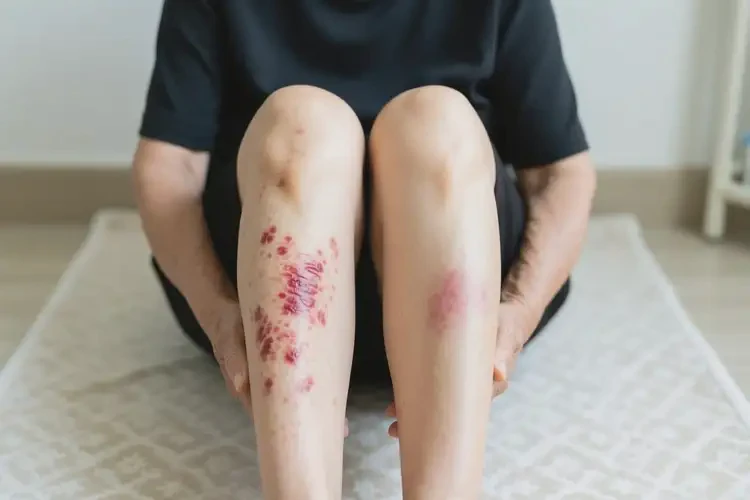 老年人大腿上出湿疹可以治好吗(图2)