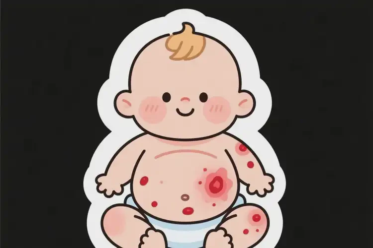 婴幼儿肚子上容易起湿疹可以治好吗(图1)