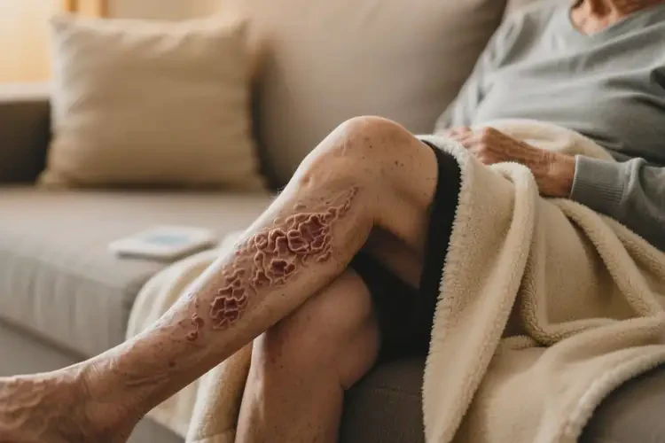 老人大腿上经常起湿疹可不可以根治(图1)