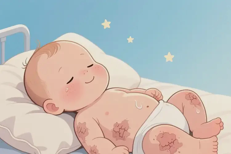 婴儿全身经常长湿疹可以治好吗(图1)