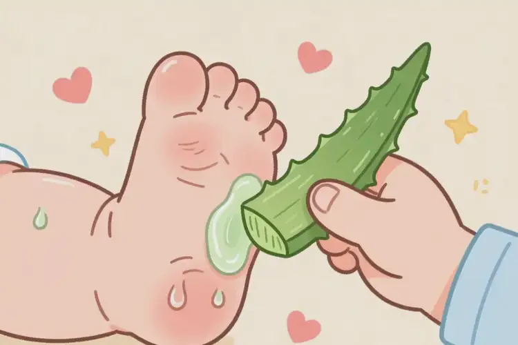 宝宝脚上偶尔长湿疹可以治好吗(图2)