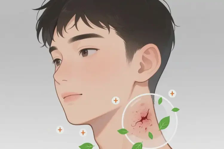 青年人脖子上出湿疹可不可以根治(图1)