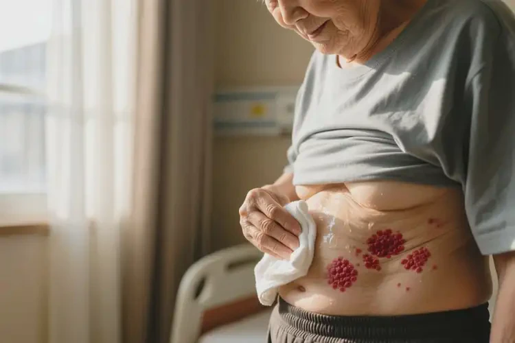 老年人肚子上容易长湿疹可以治好吗(图2)