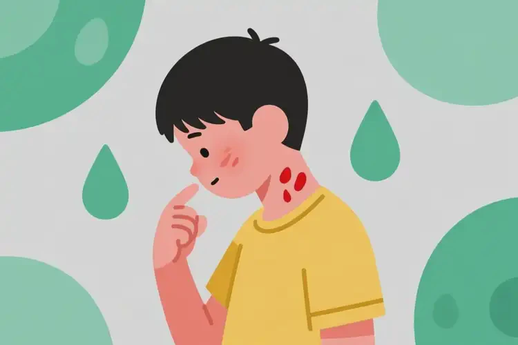 小学生脖子上经常长湿疹可不可以根治(图2)