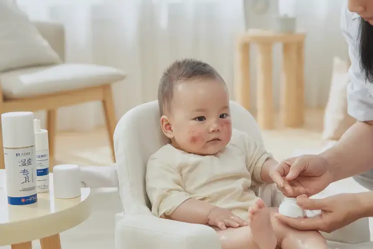 婴儿面部有湿疹不管它会自己痊愈吗(图3)