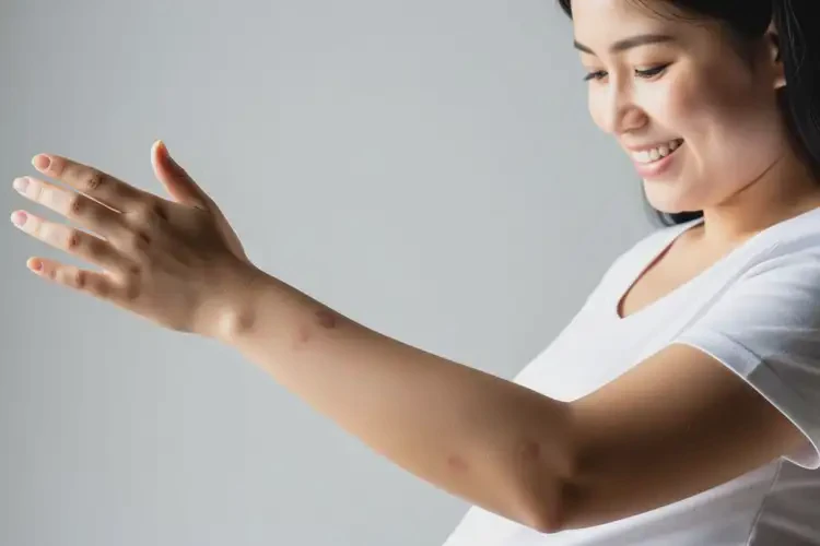 孕妇手臂偶尔起湿疹可以治好吗(图1)