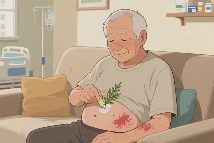 老年人肚子上起湿疹可以治好吗(图2)