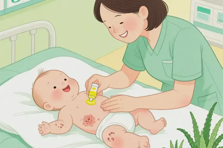 婴幼儿肚子出湿疹可以治好吗(图1)