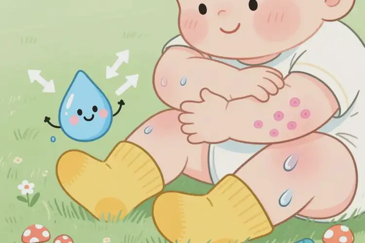 宝宝手臂上容易长湿疹可以治好吗(图2)
