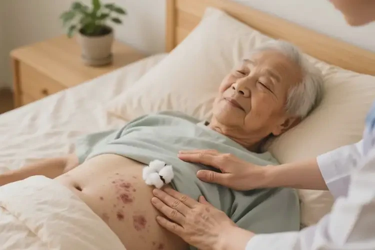 老年人肚子长湿疹可以治好吗(图2)
